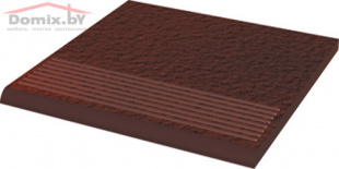 Клинкерная плитка Ceramika Paradyz Cloud Brown Duro структурная (30x30) ступень